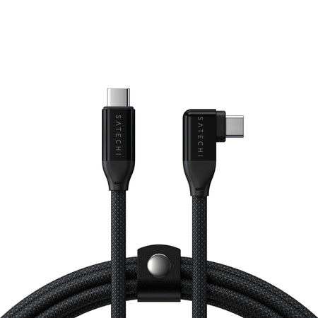 Right-Angle USB-C to USB-C Data and Charge Cable (1m)