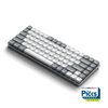 SM1 Slim Mechanical Backlit Bluetooth Keyboard - Light | Vegan-Leather Premium Desk Mat - Black