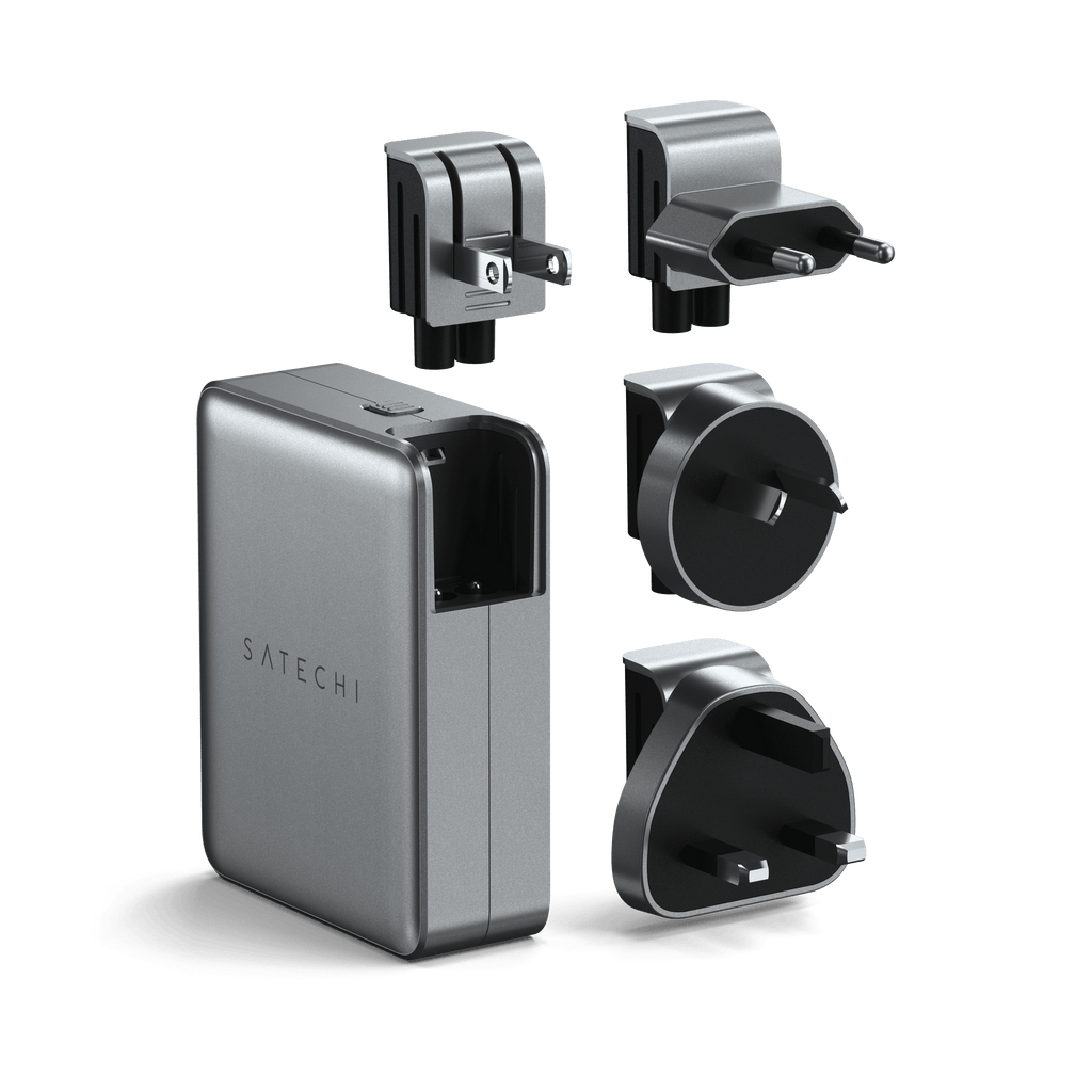 Trio Wireless Charger With Magnetic Pad | 145W USB-C 4-Port GaN Travel Charger