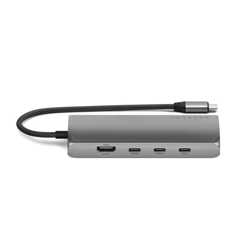 USB-C Multiport Adapter 8K With Ethernet V3 Satechi Space Gray
