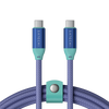 USB-C to USB-C Data and Charge Cable (Purple + Aquatic Awe)