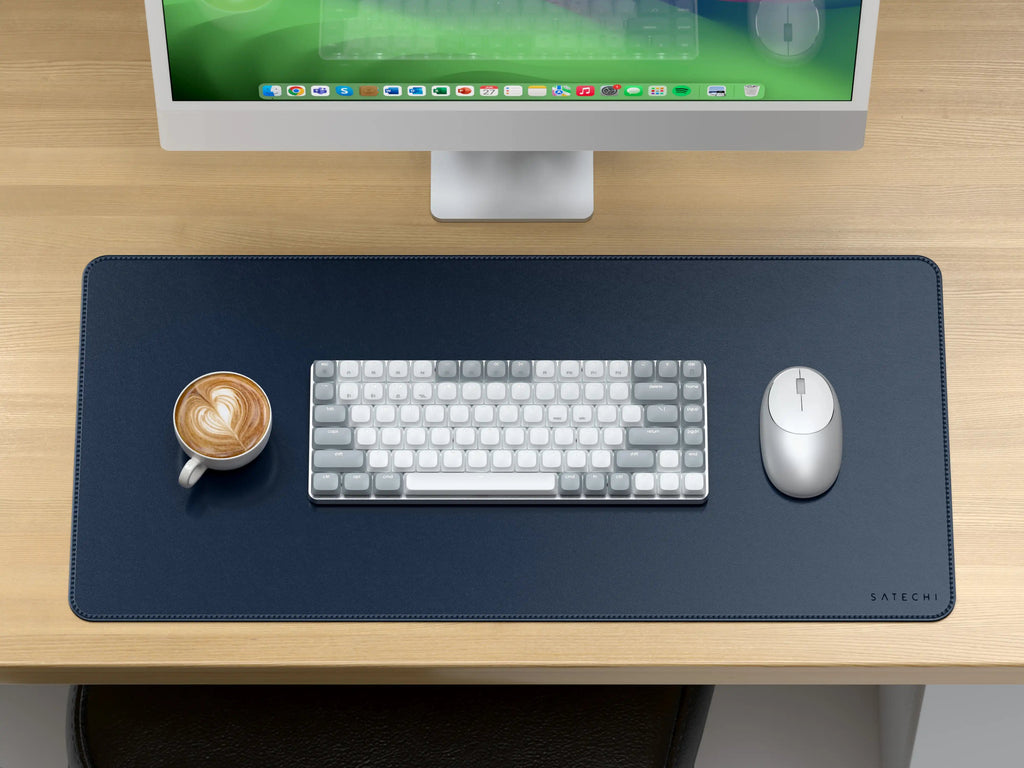 Vegan-Leather Premium Desk Mat Satechi Blue