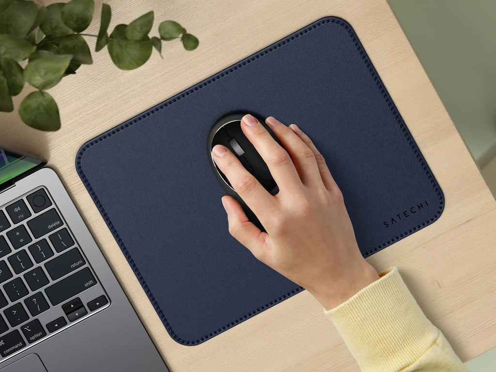 Vegan-Leather Premium Mouse Pad Satechi Blue