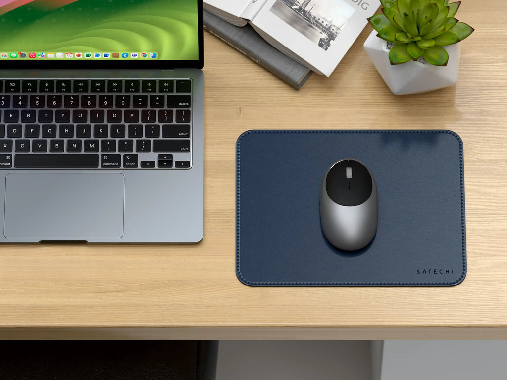 Vegan-Leather Premium Mouse Pad Satechi Blue