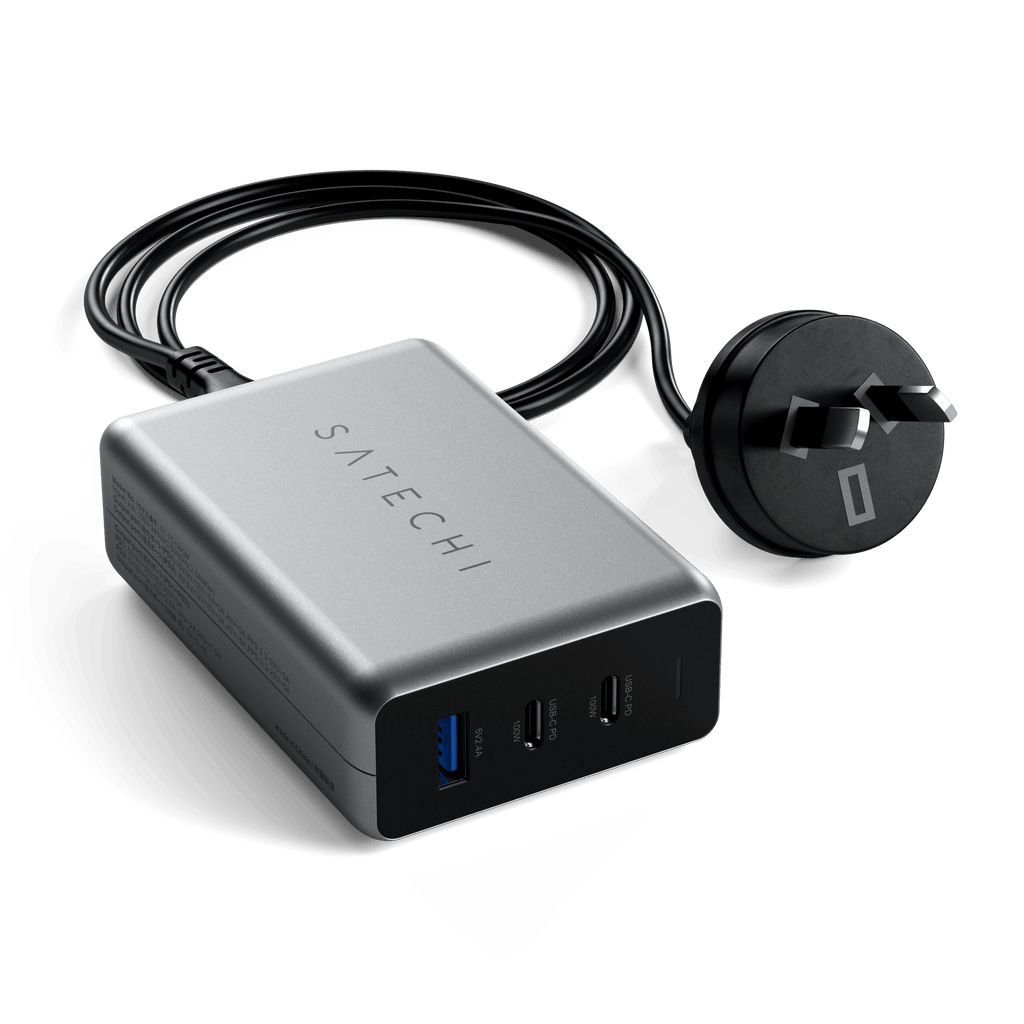 100W USB-C PD Compact GaN Charger Wall Chargers Satechi AU