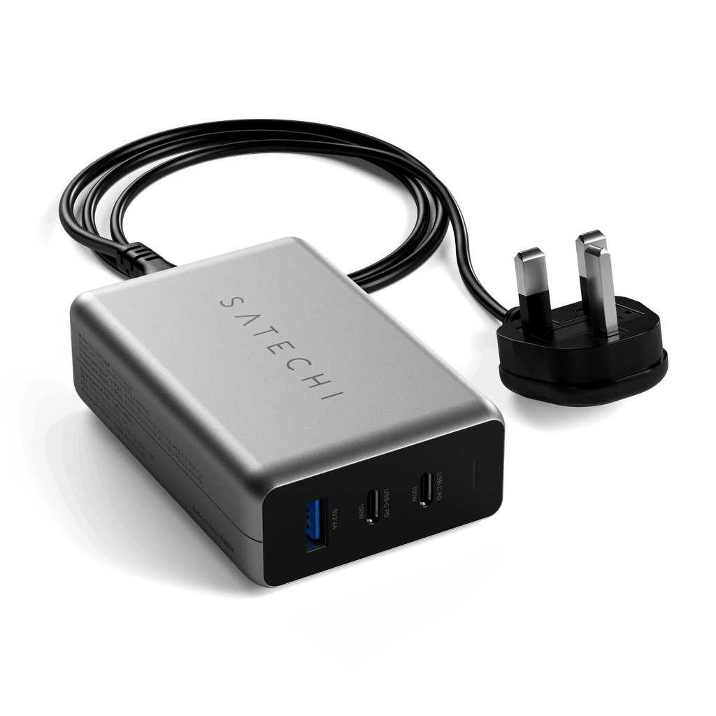 100W USB-C PD Compact GaN Charger Wall Chargers Satechi UK