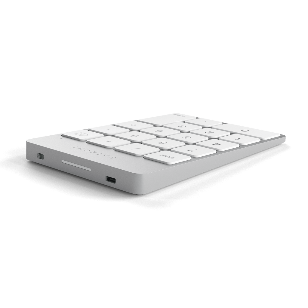 Aluminum Slim Rechargeable Bluetooth Keypad Keypads Satechi Silver