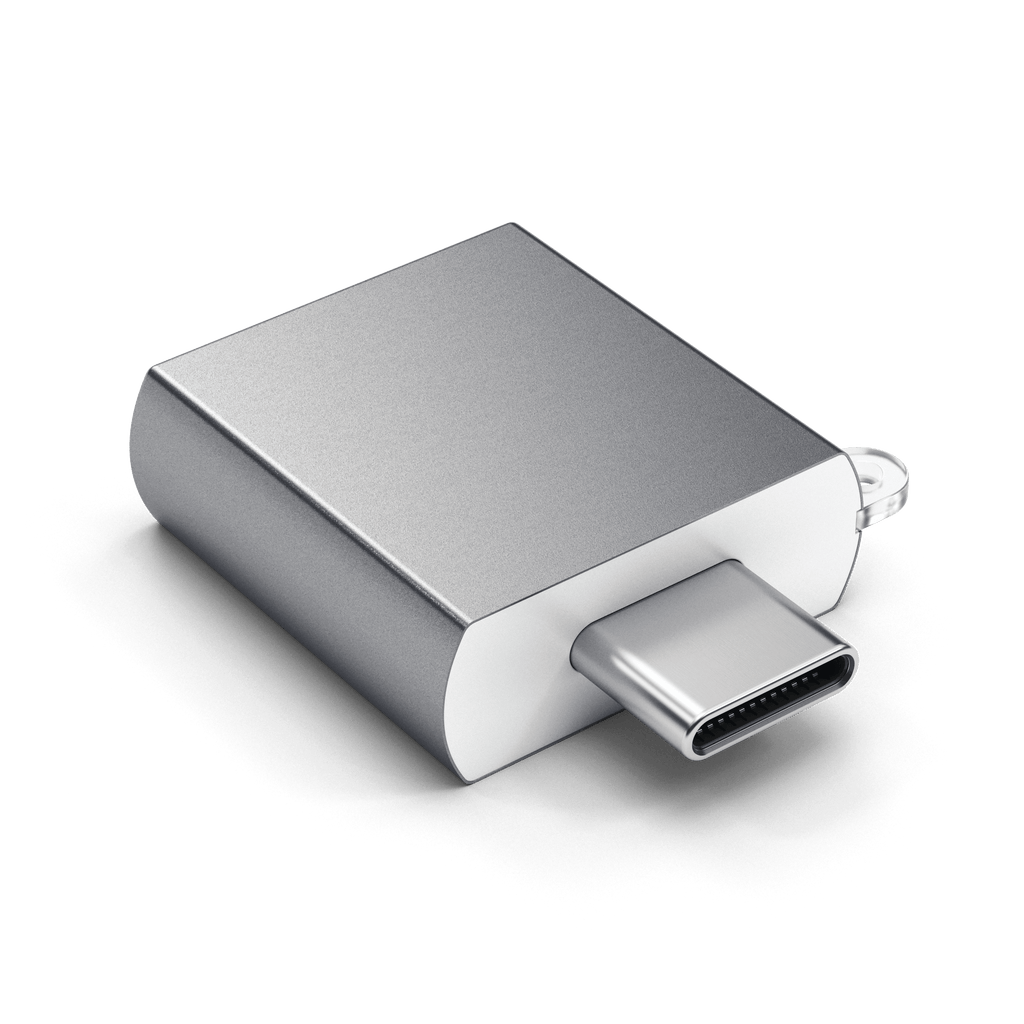 Aluminum USB-C to USB-A 3.0 Adapter Adapters Satechi Space Gray