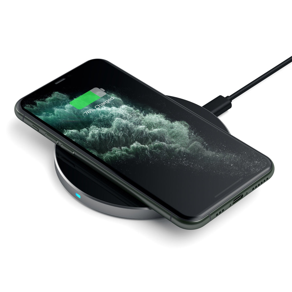 Aluminum Wireless Charger Portable Chargers Satechi Space Gray 