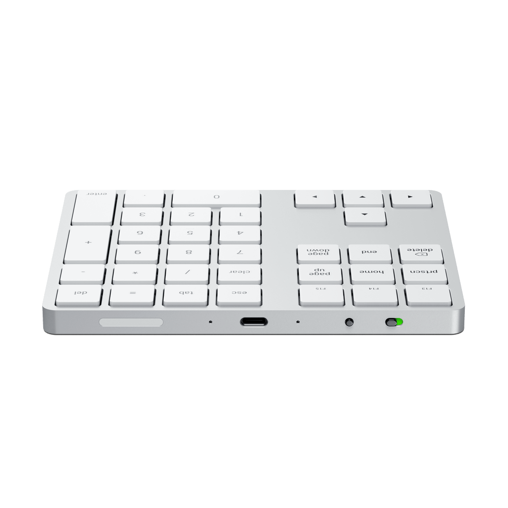 Bluetooth Extended Keypad Keypads Satechi Silver