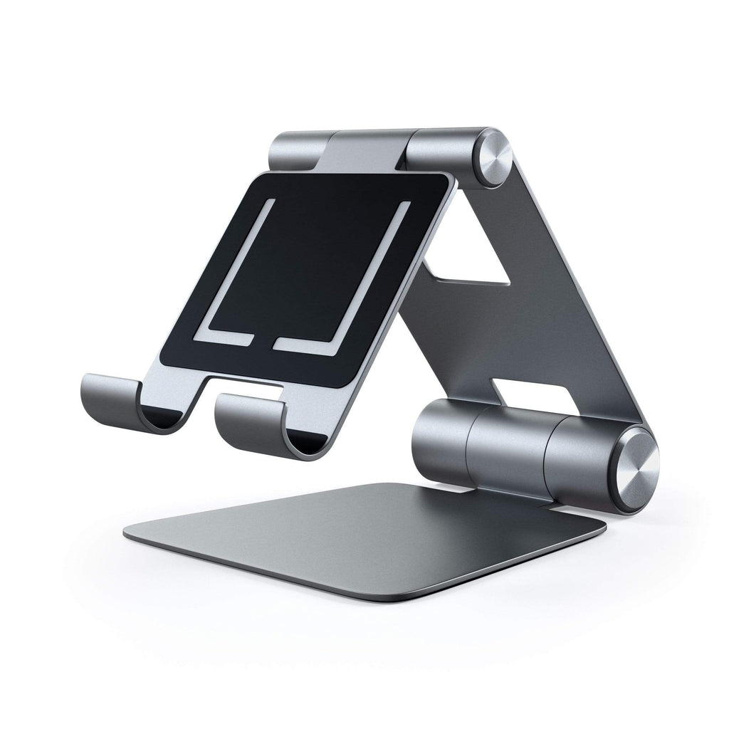 R1 Aluminum Hinge Holder Foldable Stand Mobile/ Tablet Satechi Space Gray