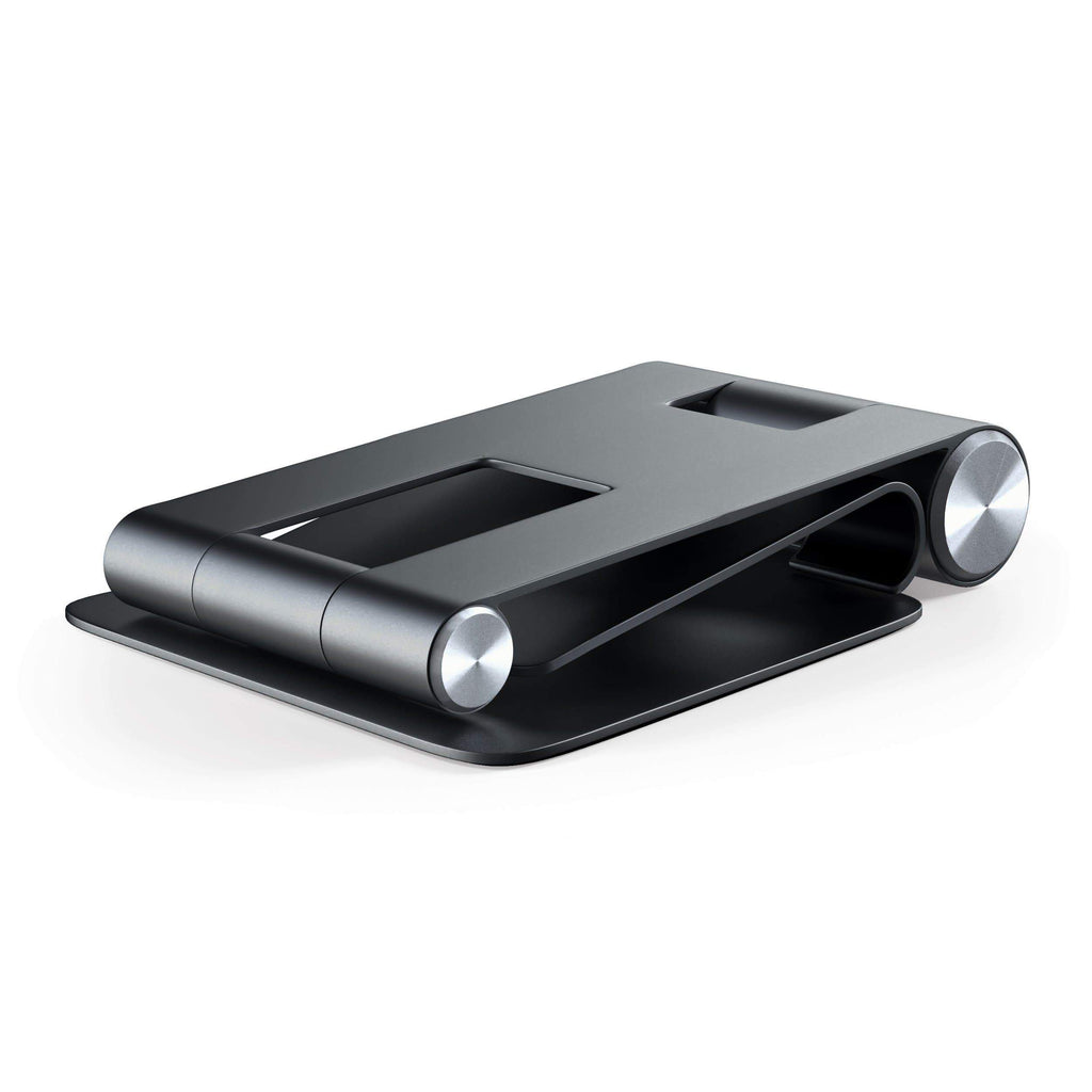 R1 Aluminum Hinge Holder Foldable Stand Mobile/ Tablet Satechi Black