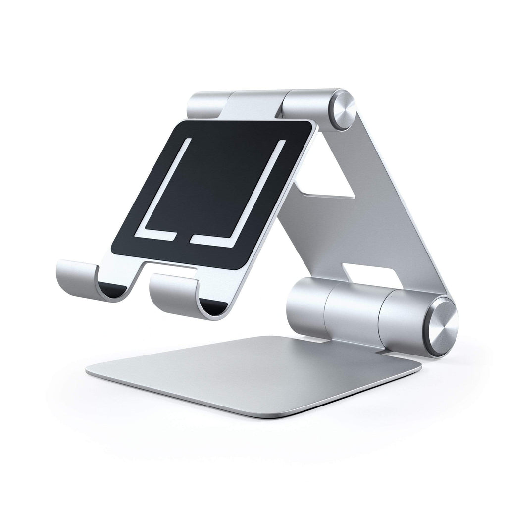 R1 Aluminum Hinge Holder Foldable Stand Mobile/ Tablet Satechi Silver