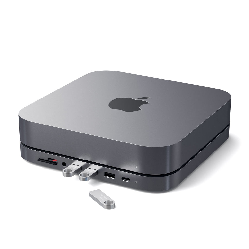 Type-C Aluminum Stand & Hub for Mac Mini USB Hubs Satechi Space Gray