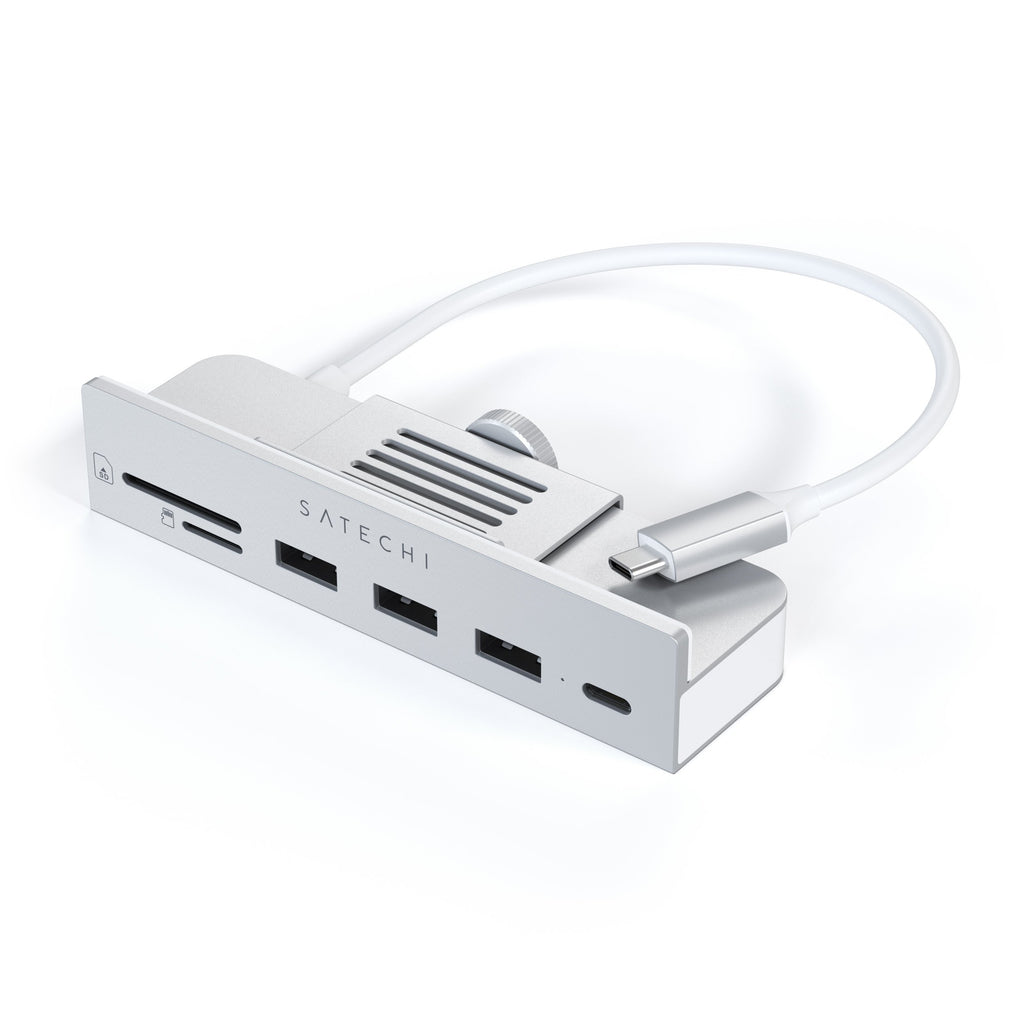 USB-C Clamp Hub for 24-inch iMac Hubs Satechi Silver