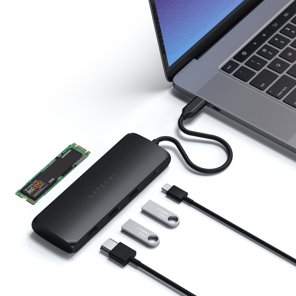 USB-C Hybrid Multiport Adapter Hubs & Adapters ### Hubs Satechi Black