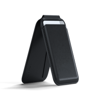 Vegan-Leather Magnetic Wallet Stand